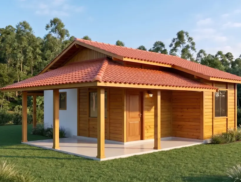 Como a manutenção preserva a beleza da casa de madeira