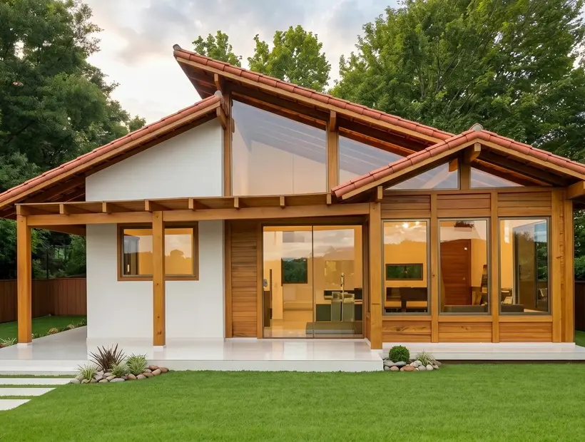 Parede de madeira, forro e acabamento: detalhes que mudam a casa