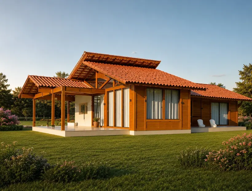 Parede de madeira, forro e acabamento: detalhes que mudam a casa