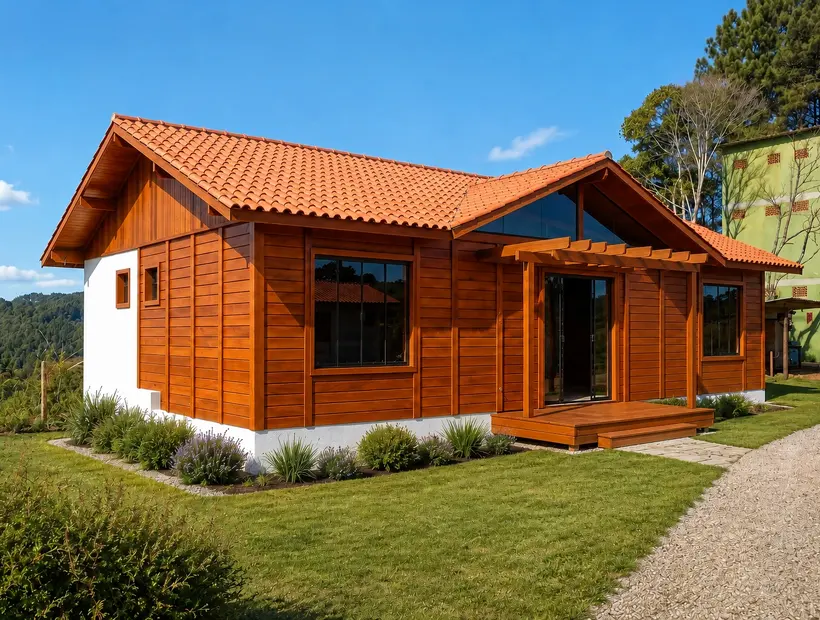 Casa de madeira para aposentadoria: conforto, acesso e simplicidade