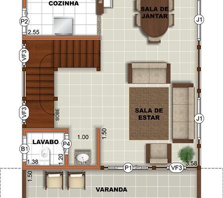 Casa de Madeira Duplex – São José dos Campos-SP – 120 m²