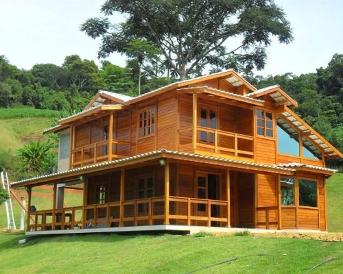 Duplex Casas Pré - Casas de Madeira – Modelo Vitória-ES – 170,00 m²
