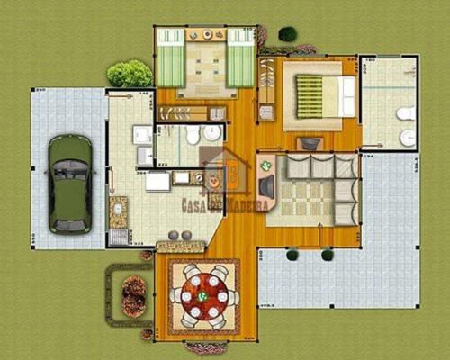 Projeto Porto Seguro - BA – 108,31 m²: Fotos – Casas Pré Planta