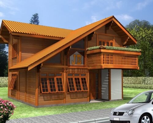 Casa de Madeira - Cumuruxatiba BA - 166,96 m²