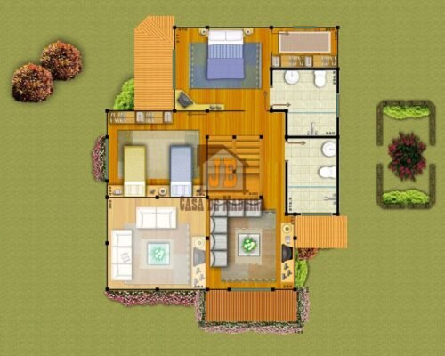 Casa de Madeira - Cumuruxatiba BA - 166,96 m²