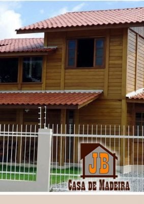 Casa Duplex de Madeira JB – Modelo Campos-RJ – 99,10 m²